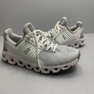 ON Cloudswift Running Shoes Glacier White Womens